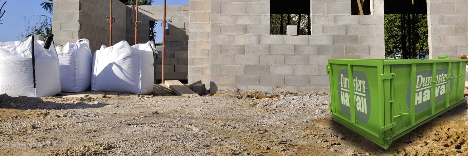 Construction roll-off dumpster rentals